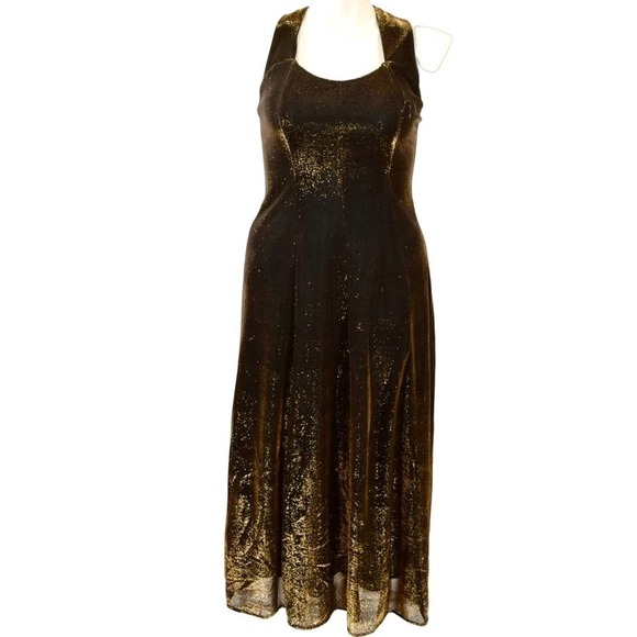 All that Jazz Dresses & Skirts - ALL THAT JAZZ Long gold shimmery long evening dress, formal, size 10